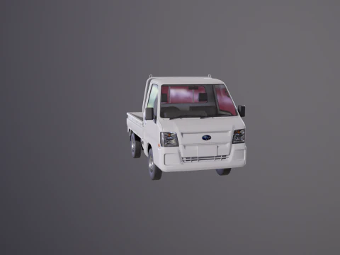 Subaru Sambar 2011 Kei Truck 3D Model