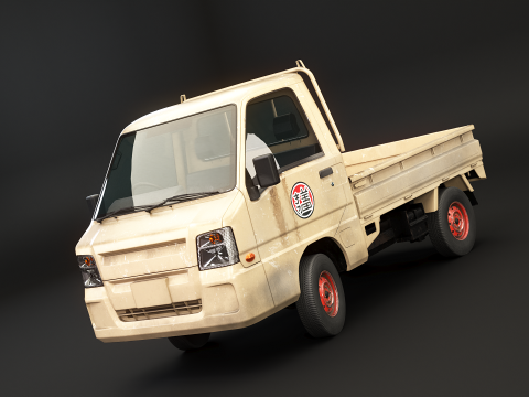Subaru Sambar 2011 Kei Truck usato Modello 3D