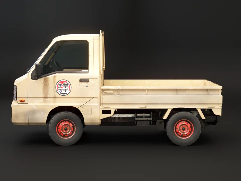 Subaru Sambar 2011 Kei Truck usato Modello 3D