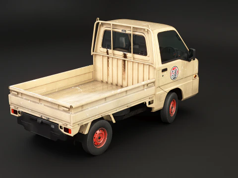 Subaru Sambar 2011 Kei Truck usato Modello 3D