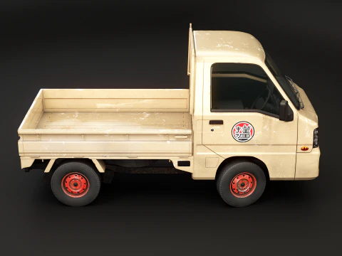 Subaru Sambar 2011 Kei Truck usato Modello 3D
