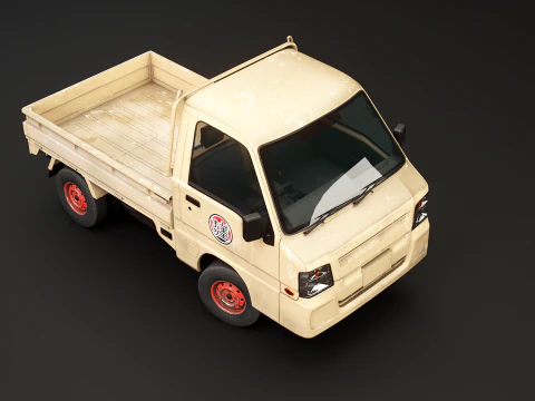 Subaru Sambar 2011 Kei Truck usato Modello 3D