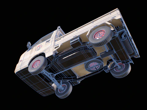 Subaru Sambar 2011 Kei Truck usato Modello 3D