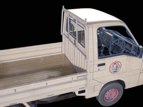 Subaru Sambar 2011 Kei Truck usato Modello 3D