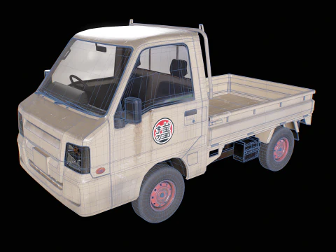 Subaru Sambar 2011 Kei Truck usato Modello 3D