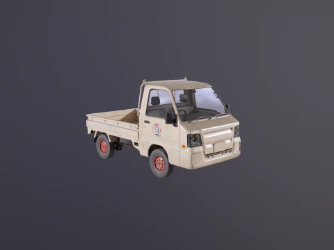 Subaru Sambar 2011 Kei Truck usato Modello 3D
