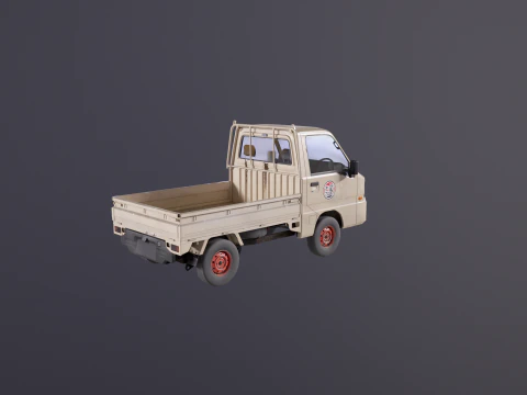 Subaru Sambar 2011 Kei Truck usato Modello 3D