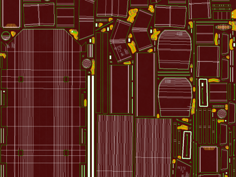 Vagone ferroviario per carichi sfusi Tadds arrugginito Modello 3D