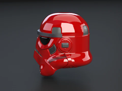 Stormtrooper Red Helmet 3D Model