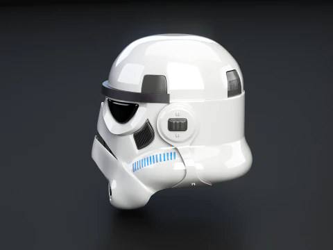 Stormtrooper White Helmet 3D Model