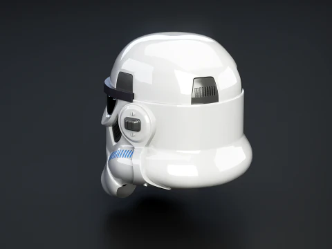 Stormtrooper White Helmet 3D Model