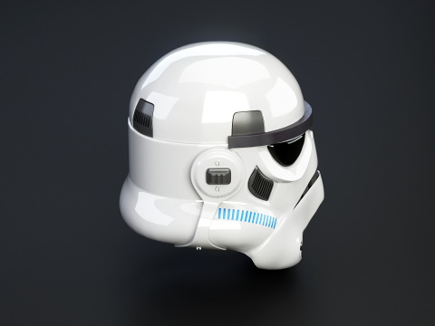 Stormtrooper witte helm 3D Model