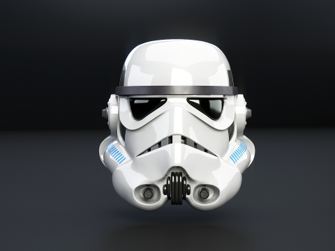 Stormtrooper witte helm 3D Model