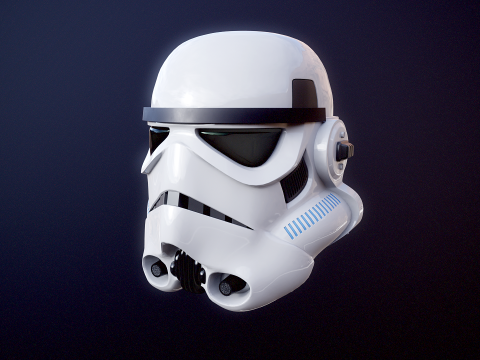 Stormtrooper witte helm 3D Model
