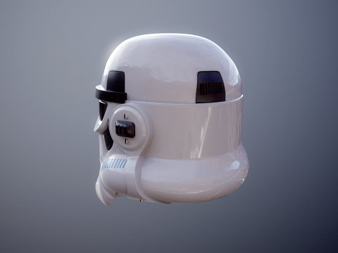 Stormtrooper witte helm 3D Model