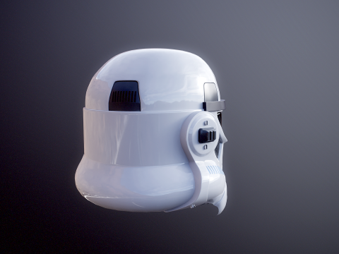 Stormtrooper witte helm 3D Model