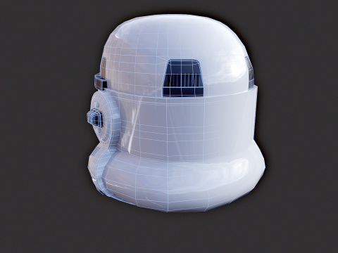 Stormtrooper witte helm 3D Model