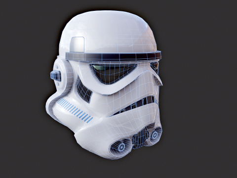 Stormtrooper witte helm 3D Model