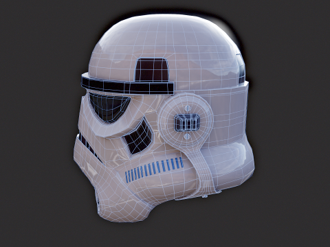 Stormtrooper witte helm 3D Model