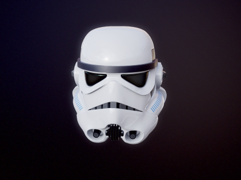 Stormtrooper witte helm 3D Model