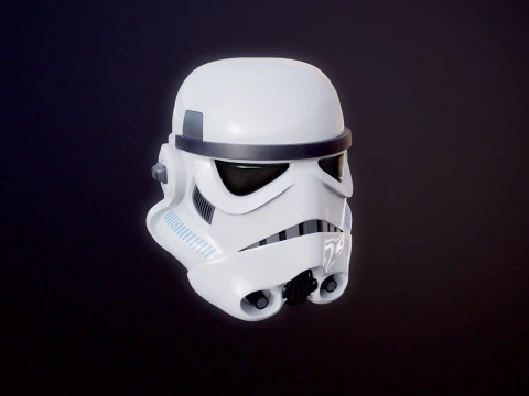 Stormtrooper White Helmet 3D Model