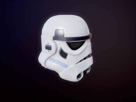 Stormtrooper witte helm 3D Model