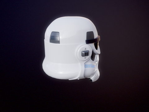 Stormtrooper witte helm 3D Model
