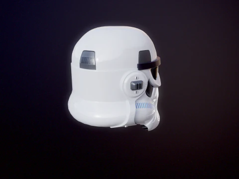 Stormtrooper White Helmet 3D Model