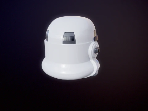 Stormtrooper White Helmet 3D Model