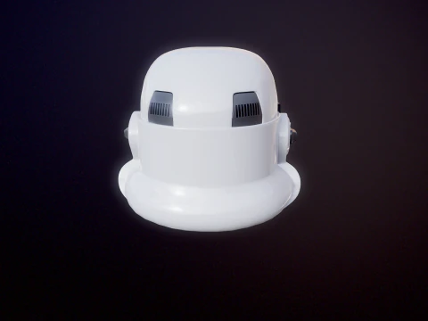 Stormtrooper White Helmet 3D Model