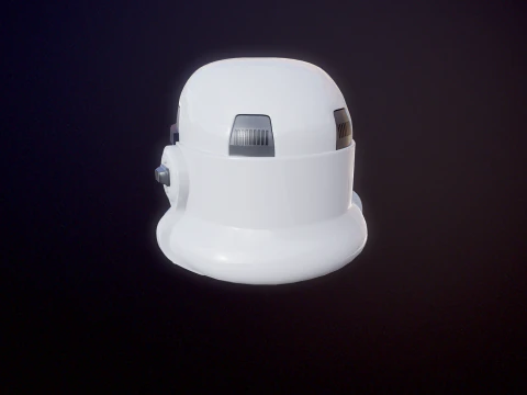 Stormtrooper White Helmet 3D Model