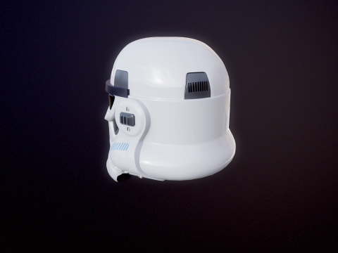 Stormtrooper witte helm 3D Model