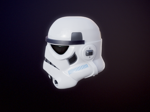Stormtrooper witte helm 3D Model