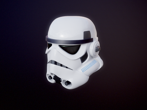 Stormtrooper witte helm 3D Model