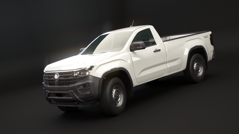 VW Amarok 2024 Base Single Cab 3D Model .c4d .max .obj .3ds .fbx .stl .blend 