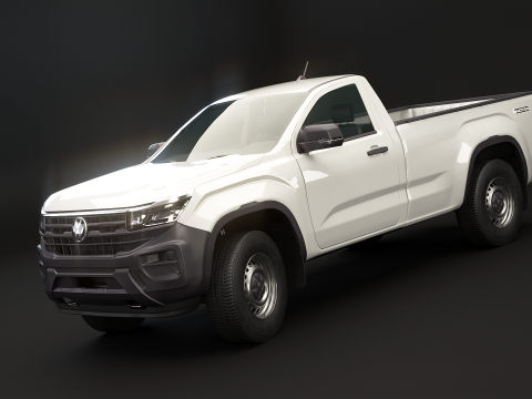 VW Amarok 2024 Base Cabina Singola Modello 3D