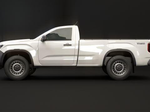 VW Amarok 2024 Base Single Cab 3D Model