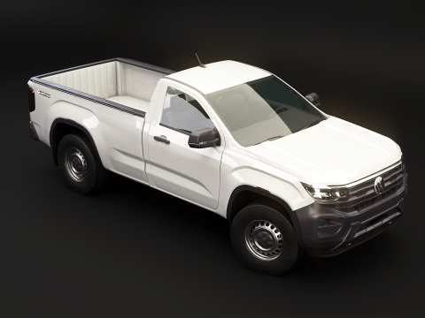 VW Amarok 2024 Base Single Cab 3D Model