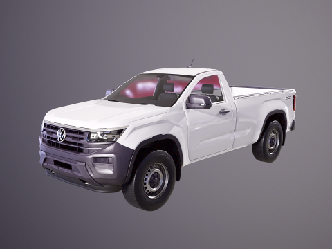 VW Amarok 2024 Base Single Cab 3D Model