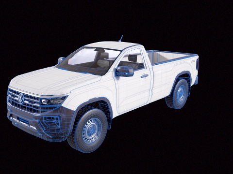 VW Amarok 2024 Base Single Cab 3D Model