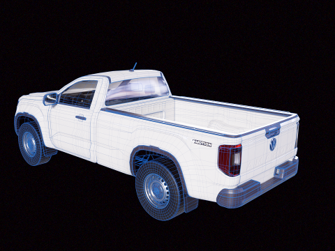 VW Amarok 2024 Base Single Cab 3D Model