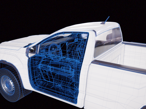 VW Amarok 2024 Base Single Cab 3D Model