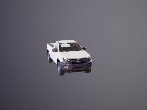 VW Amarok 2024 Base Single Cab 3D Model