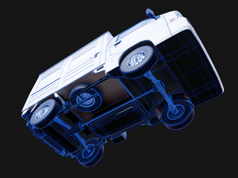 Subaru Sambar 2011 Panel Van 3D Model