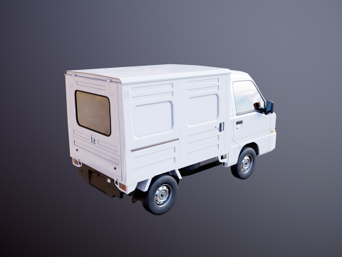 Subaru Sambar 2011 Panel Van 3D Model