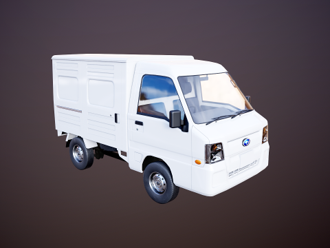 Subaru Sambar 2011 Panel Van 3D Model