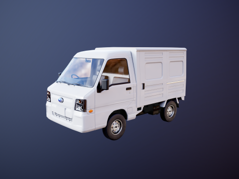 Subaru Sambar 2011 Panel Van 3D Model