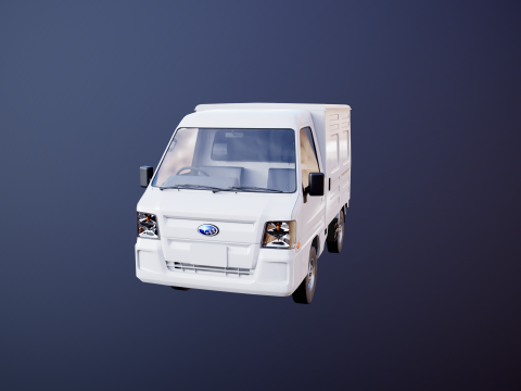 Subaru Sambar 2011 Panel Van 3D Model