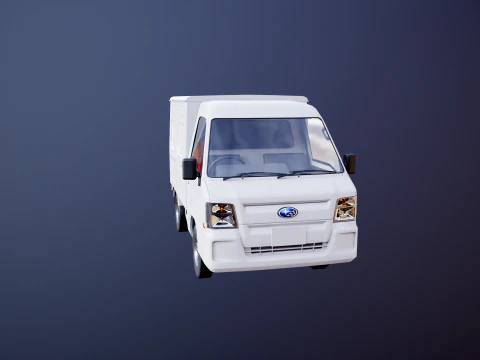 Subaru Sambar 2011 Panel Van 3D Model