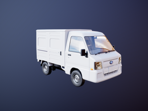 Subaru Sambar 2011 Panel Van 3D Model